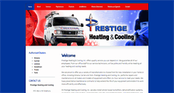 Desktop Screenshot of prestigeheatcool.com